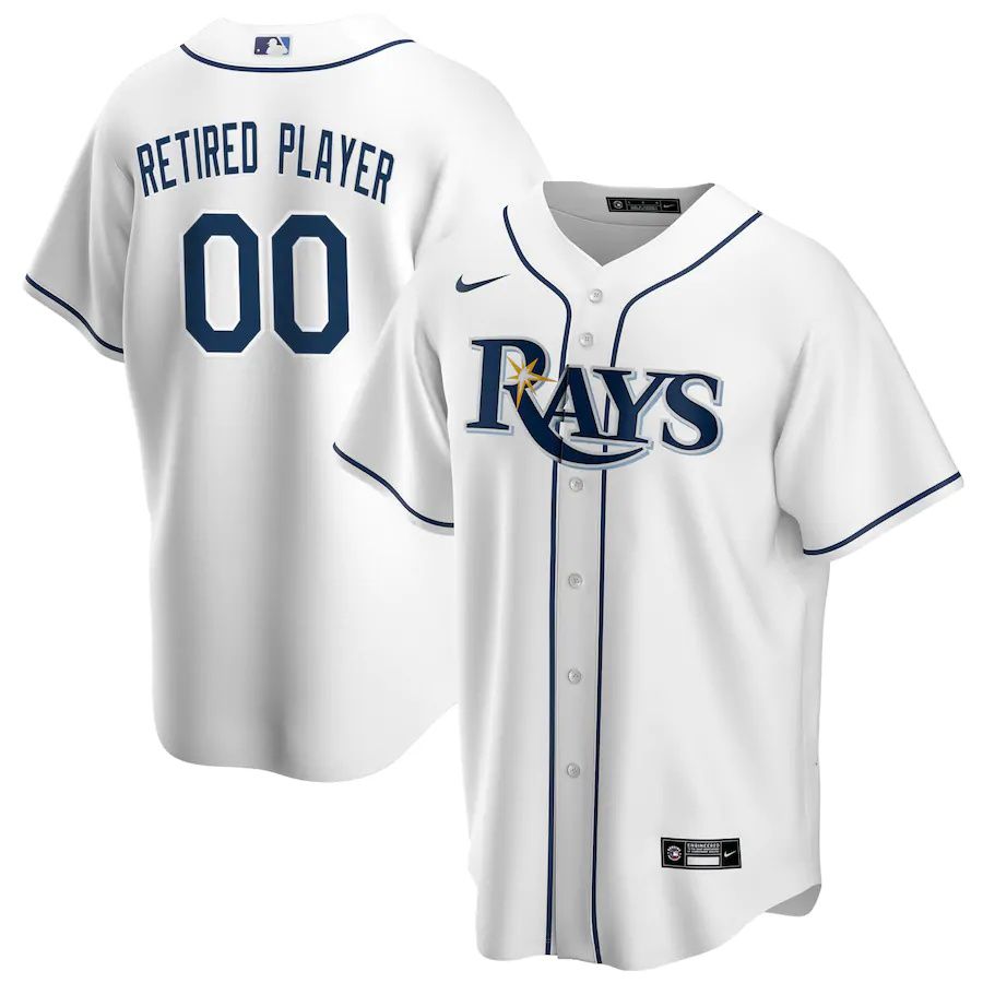 Cheap Mens Tampa Bay Rays Nike White Home Pick-A-Player Retired Roster Replica MLB Jerseys